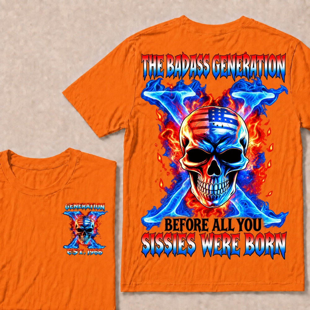 Gen X The Badass Generation Custom Year T-shirt