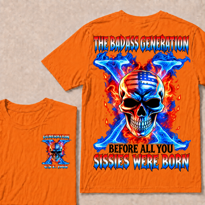 Gen X The Badass Generation Custom Year T-shirt
