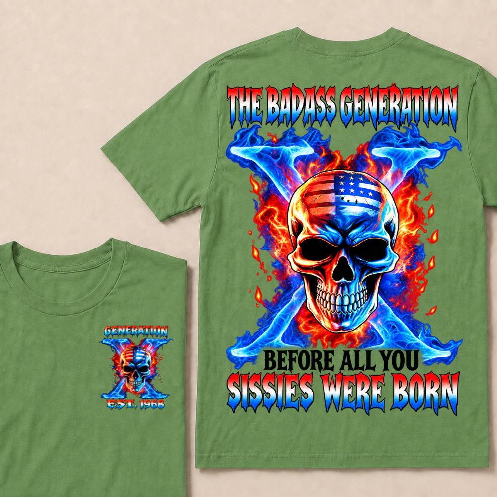 Gen X The Badass Generation Custom Year T-shirt