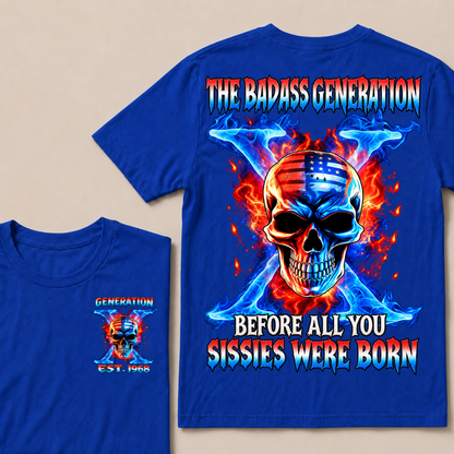 Gen X The Badass Generation Custom Year T-shirt