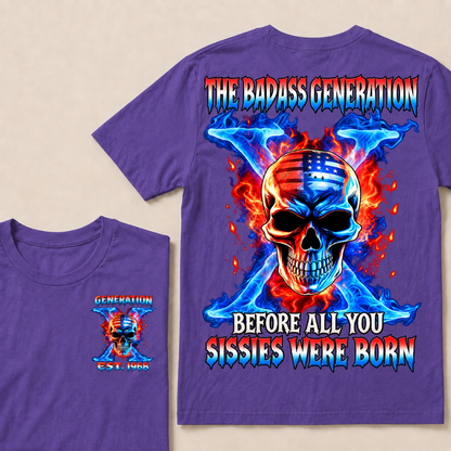 Gen X The Badass Generation Custom Year T-shirt