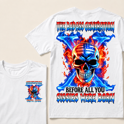Gen X The Badass Generation Custom Year T-shirt