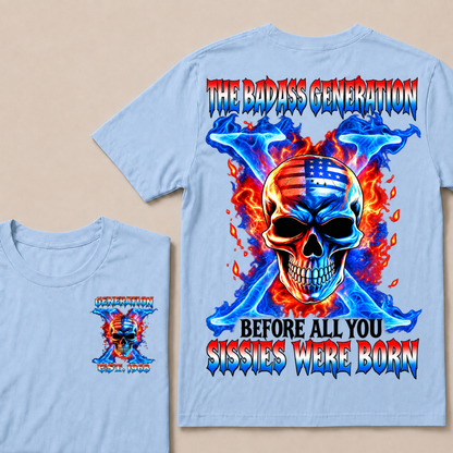 Gen X The Badass Generation Custom Year T-shirt