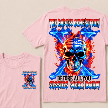 Gen X The Badass Generation Custom Year T-shirt