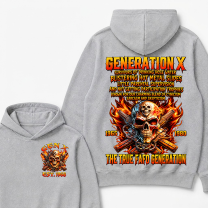 Generation X The Ture Fafo Generation Custom Year Hoodie