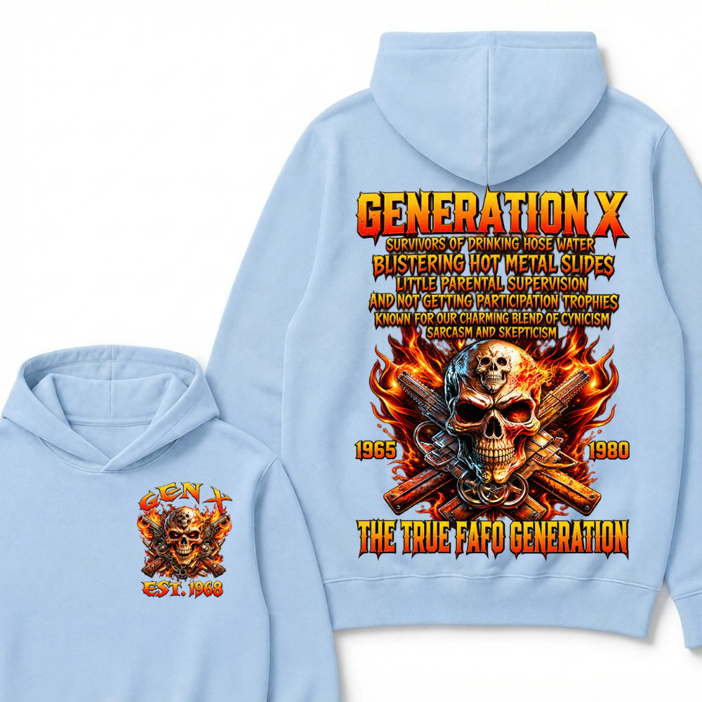 Generation X The Ture Fafo Generation Custom Year Hoodie