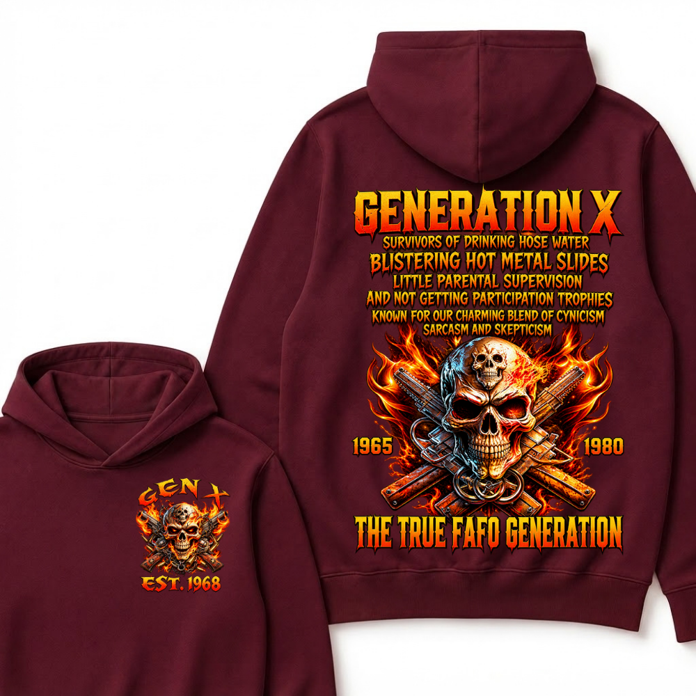 Generation X The Ture Fafo Generation Custom Year Hoodie