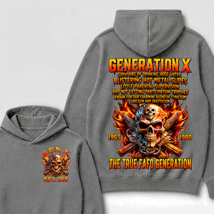 Generation X The Ture Fafo Generation Custom Year Hoodie
