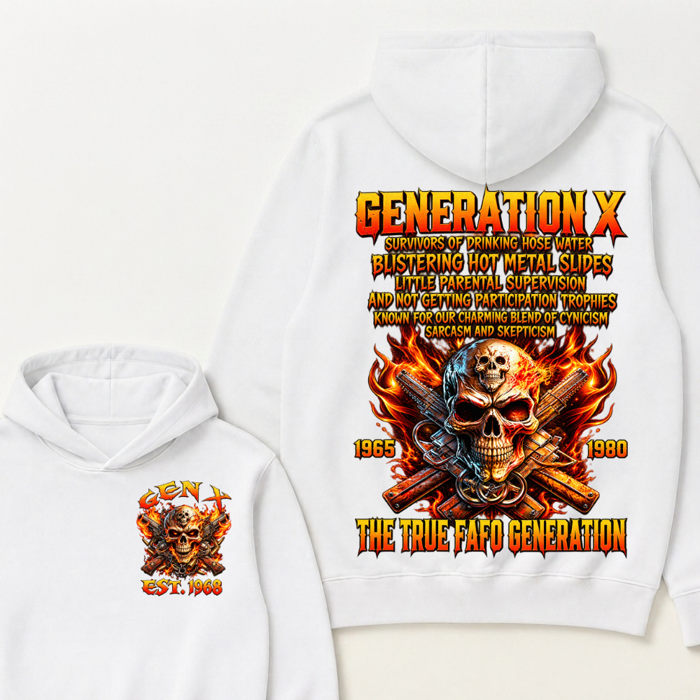 Generation X The Ture Fafo Generation Custom Year Hoodie