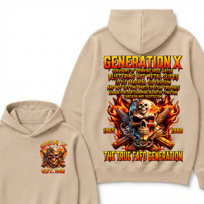 Generation X The Ture Fafo Generation Custom Year Hoodie